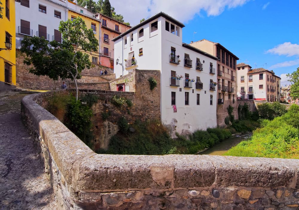 Albayzín y Sacromonte desde el centro de Granada